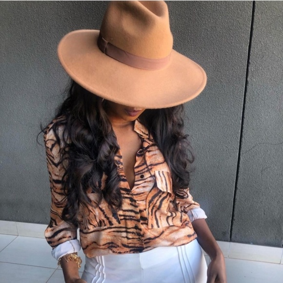 Zara Wide Brim Wool Hat - Picture 8 of 17